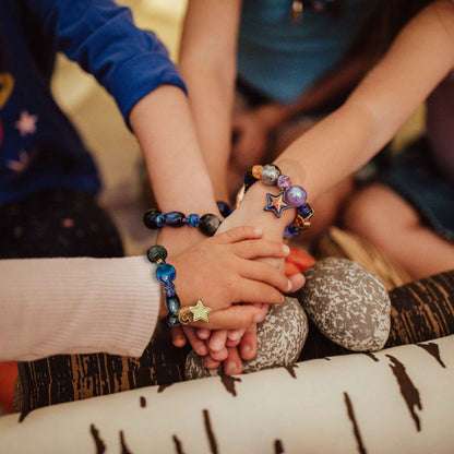 Galactic Dreamer stacked bracelets