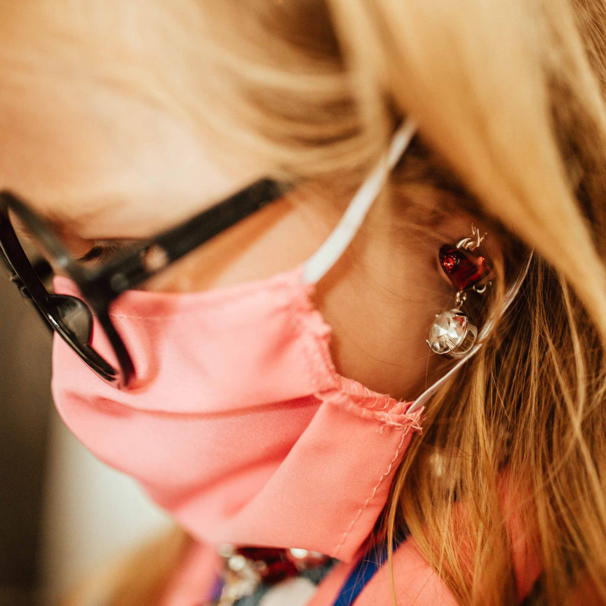 Heartbeat Hero earring girl upclose