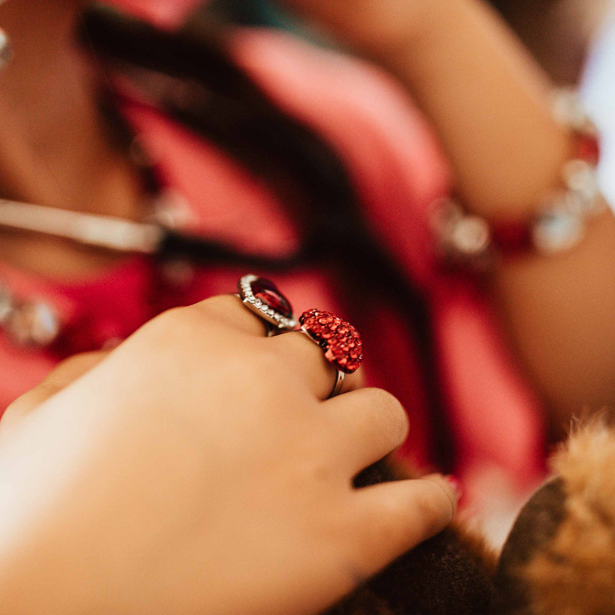 Heartbeat Hero rings girl upclose